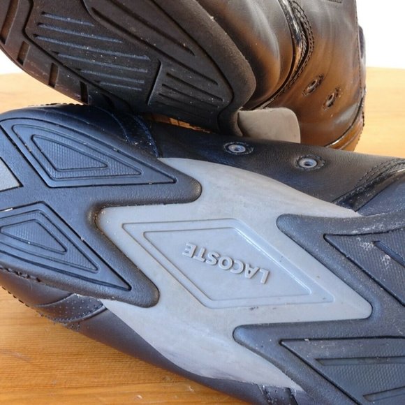 LACOSTE Protect Men's Casual Black Leather Loafer Shoes Size 12 US - Picture 8 of 11